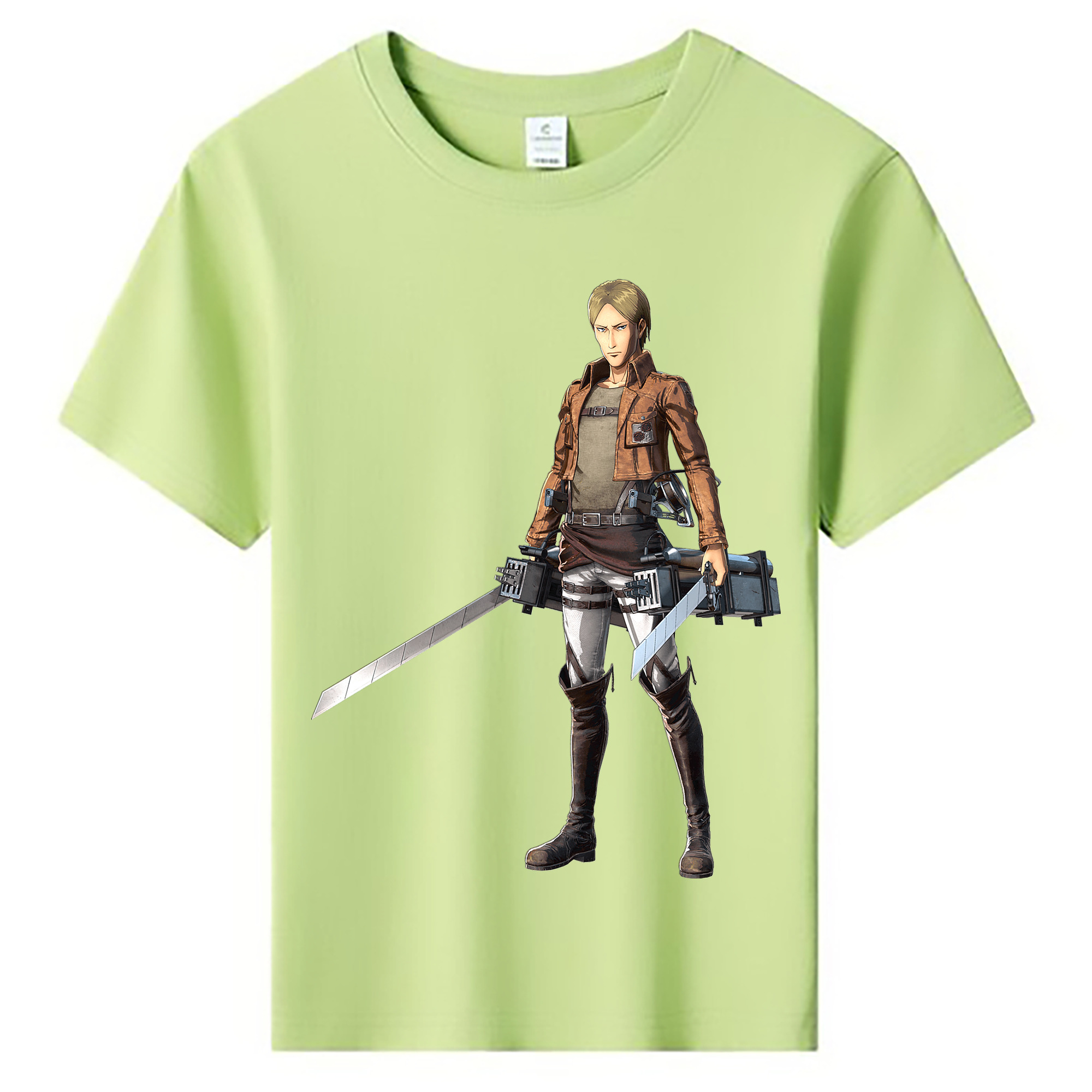 （画像用） 進撃の巨人 Attack on Titan 綿100％キッズTシャツ（フロントプリント）